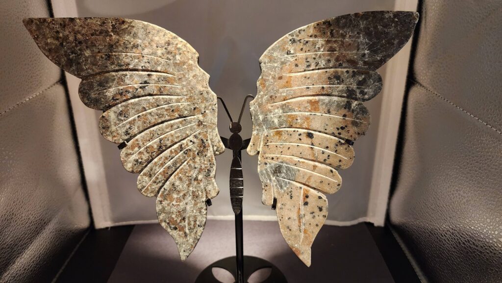 Yooperlite Butterfly Wings on Stand